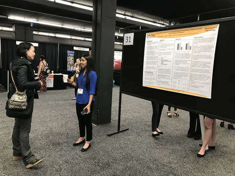 Ahva Mozafari presents her research at the Western Psychological Association Convention